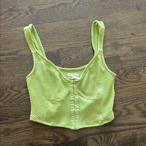 Urban Outfitters Lime Green Crop Tank Top